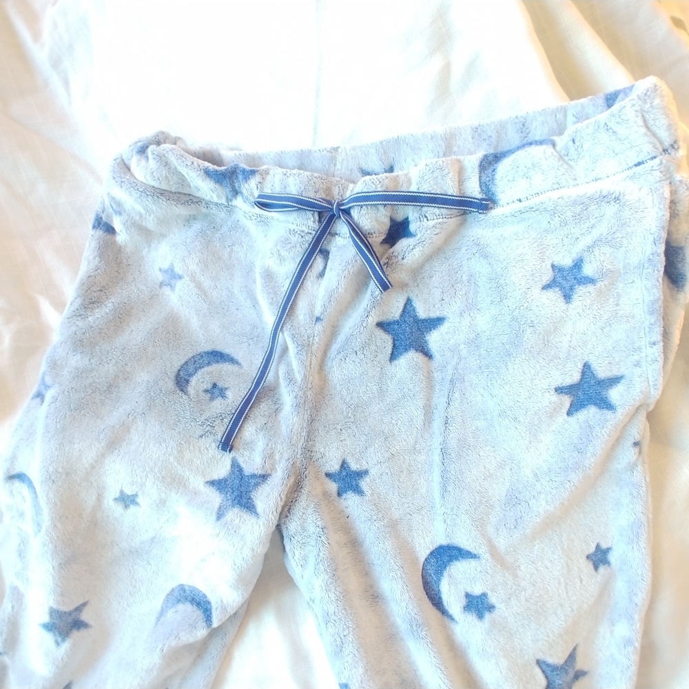 Blue Starry Pajama Pants with Adjustable Waistband